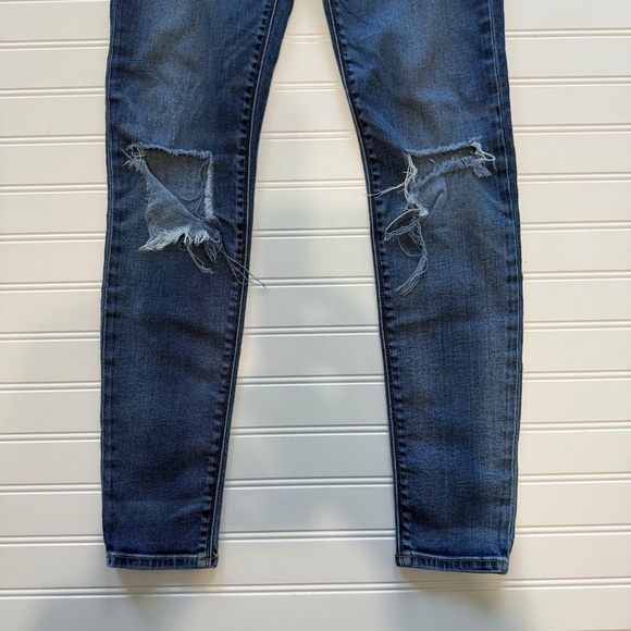 Hudson Distressed Skinny Jeans Women’s Size 27 - Picture 4 of 6